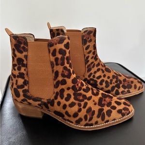 A Rider Girl brand leopard booties